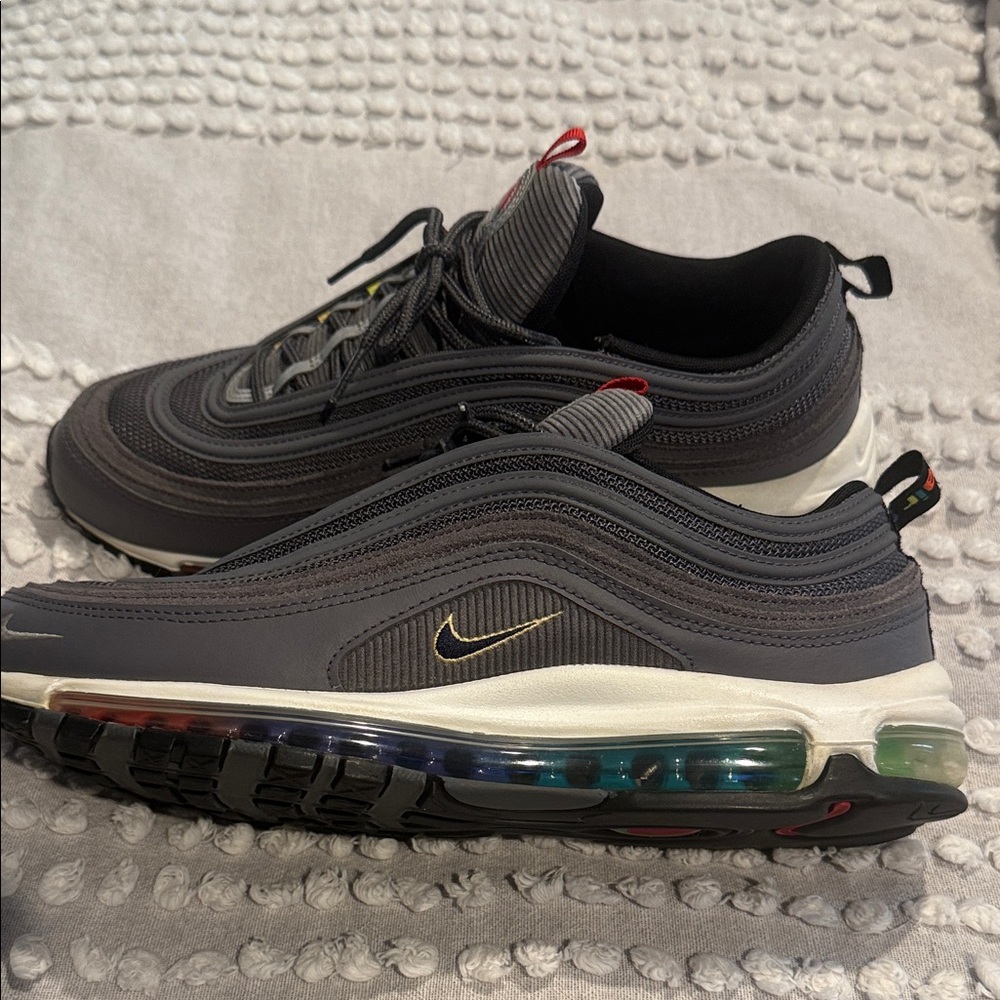 Nike Air Max 97 Dark Gray with Multicolor Sole